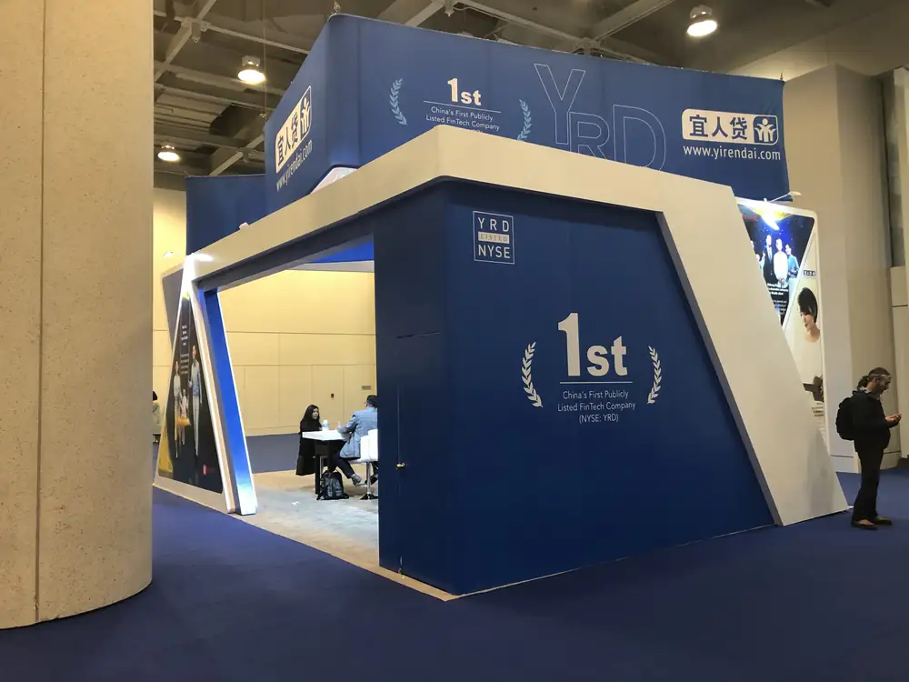 宜人贷旧金山品牌展台设计与搭建 - 项目图 3