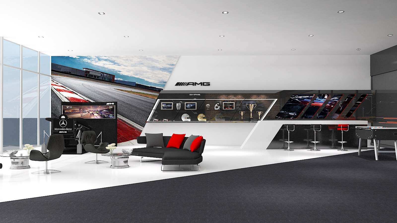 奔驰 AMG 极致驾驭品牌体验空间 空间展示 3